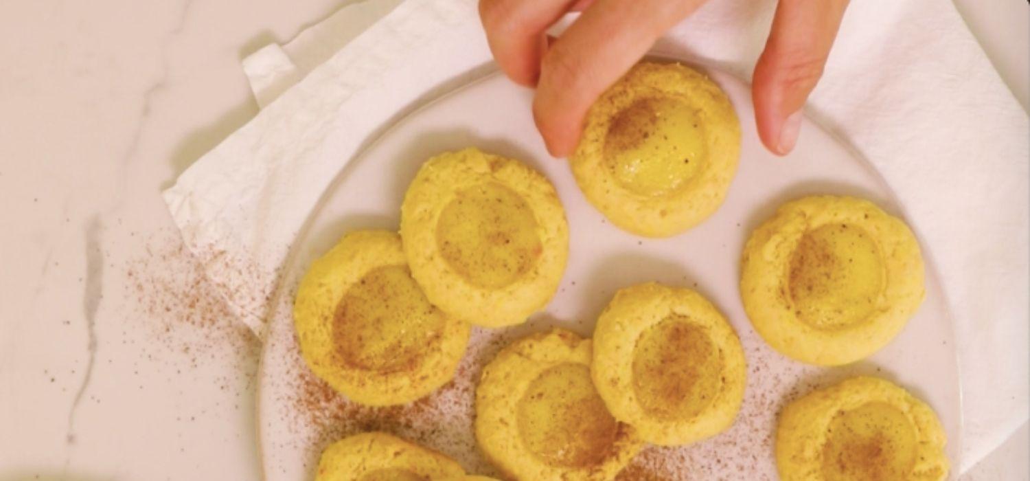 Milk Tart Thumbprint Cookies Recipe