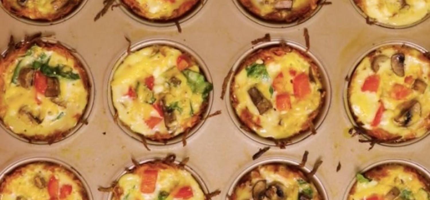 Potato Hash Brown Quiche Cups Recipe