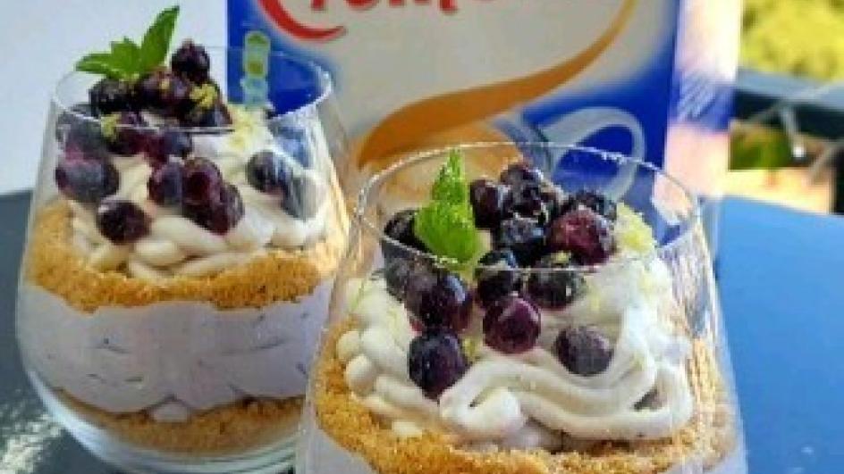 Cremora Blueberry Deconstructed Fridge Tart