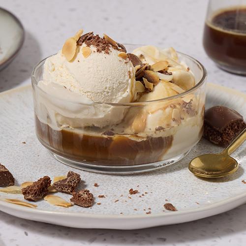 Ice Cream with Coffee Pour Over